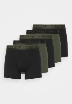 Pier One 5 PACK - Panties - Black/khaki
