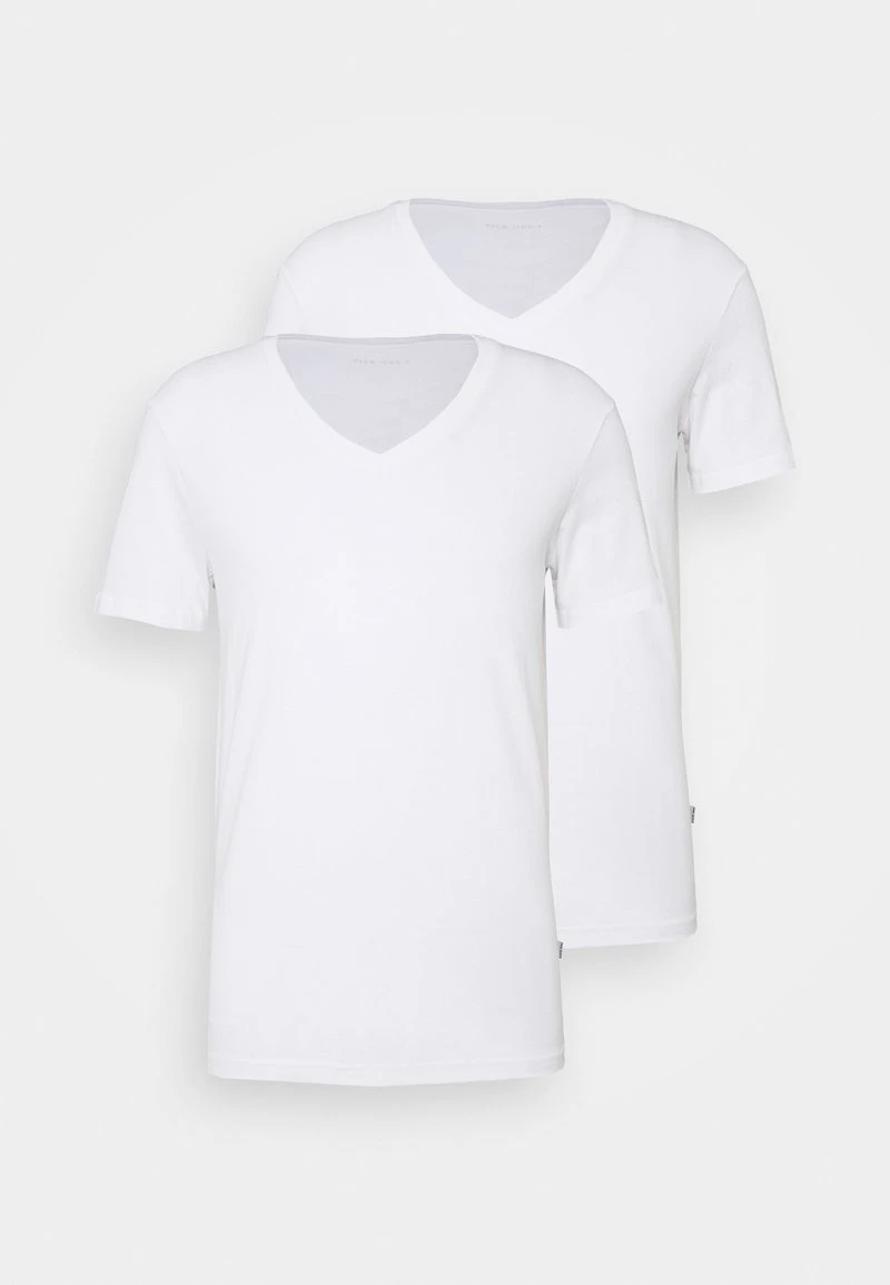 Pier One 2 PACK - T-Shirt Basic - White 8 Pier One 2 PACK - T-Shirt Basic - White – Bild 6