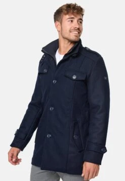 Indicode Jeans BRANDAN - Kurzmantel - Dark Blue -Herrenbekleidungsgeschäft 398f008f66e14205bb0af707e60812d3