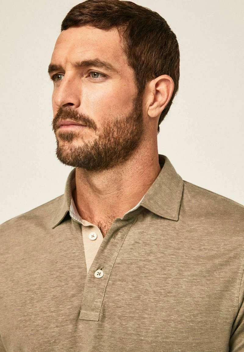 Hackett London JSY STR TRIM - Poloshirt - Khaki 6 Hackett London JSY STR TRIM - Poloshirt - Khaki – Bild 4