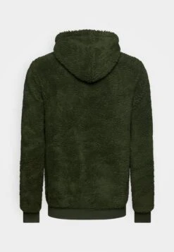 Pier One BORG ZIP-UP JACKET - Fleecejacke - Dark Green -Herrenbekleidungsgeschäft 593c769d852144a4b76c300eb08daff6