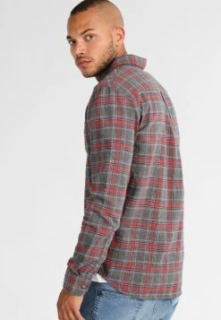 Pier One Hemd - Grey/coral -Herrenbekleidungsgeschäft 62192d2e542d4a69a08273483006118b