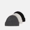 Pier One UNISEX 3 PACK - Mütze - Black/dark Grey/off-white/ -Herrenbekleidungsgeschäft 6ff45e637c064289bc89bdd981008db1