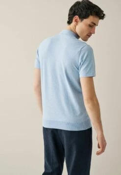 Next TEXTURED STANDARD - Poloshirt - Blue -Herrenbekleidungsgeschäft 78785937cc16466681b0fa3a23f12e61