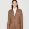 THE FASHION SUIT NOTCH POCKET SQUARE - Anzug - Chestnut