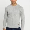 Pier One Strickpullover - Mottled Grey -Herrenbekleidungsgeschäft 94f708945e1b4d97886b8f21fc0839d0