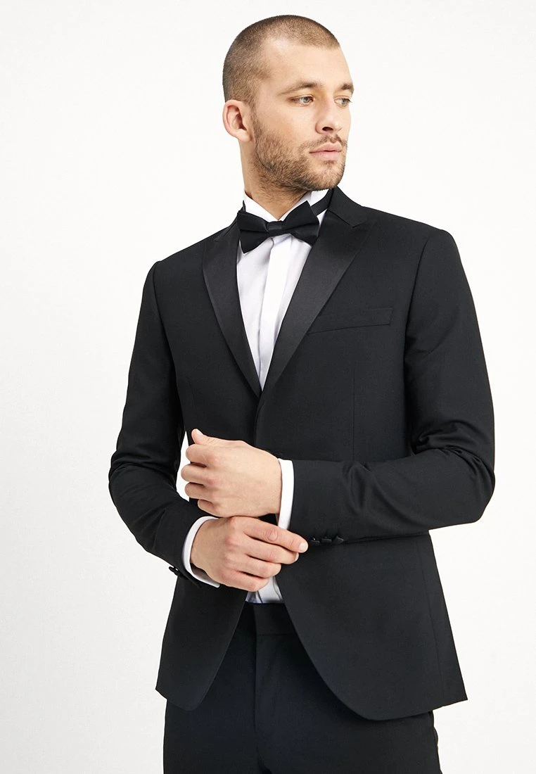 BASIC PLAIN BLACK TUX SUIT SLIM FIT - Anzug - Black 5 BASIC PLAIN BLACK TUX SUIT SLIM FIT - Anzug - Black – Bild 3