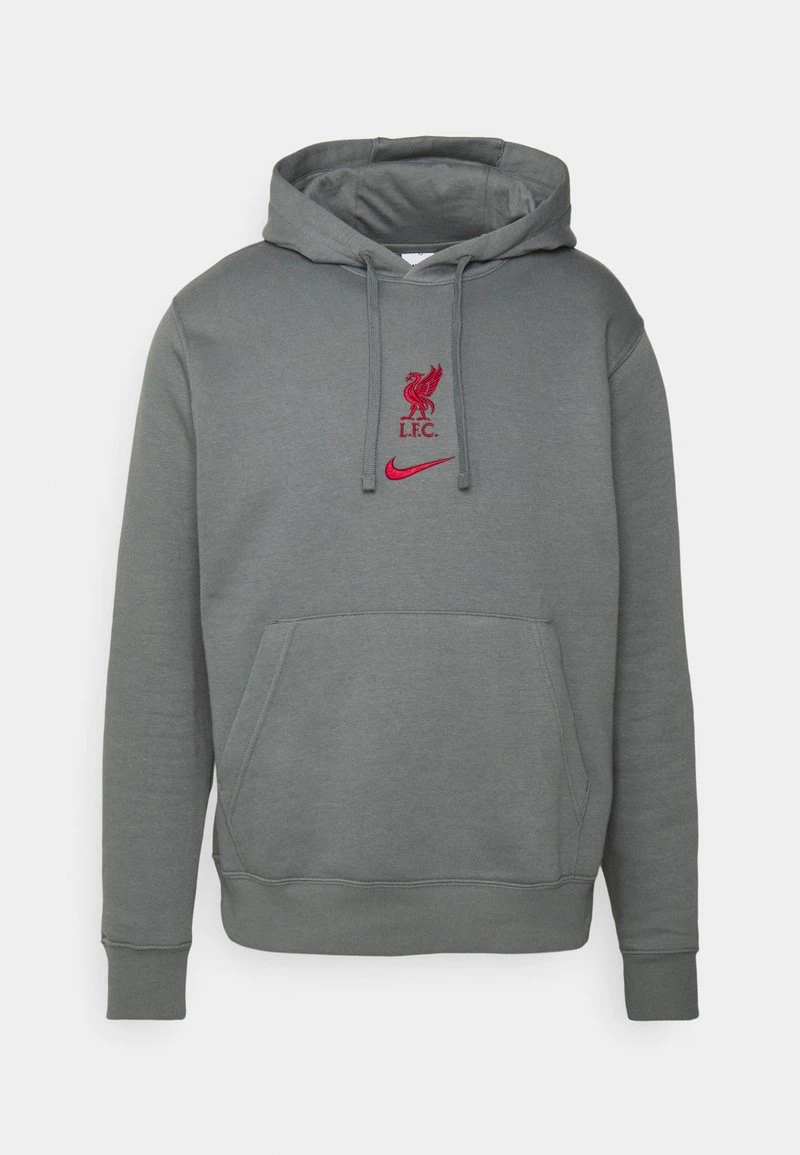 Nike Performance LIVERPOOL FC CLUB HOODIE - Sweatshirt - Smoke Grey/tough Red 7 Nike Performance LIVERPOOL FC CLUB HOODIE - Sweatshirt - Smoke Grey/tough Red – Bild 5