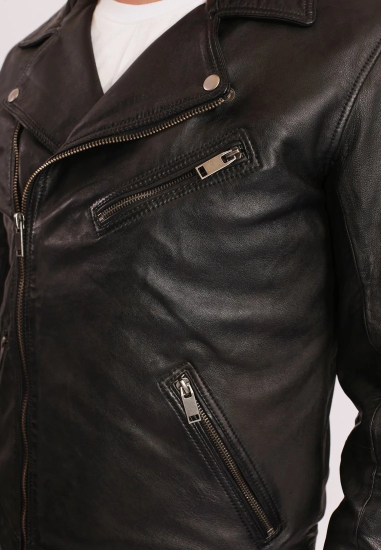 LE TEMPS DES CERISES LAMBERT - Lederjacke - Black 6 LE TEMPS DES CERISES LAMBERT - Lederjacke - Black – Bild 4