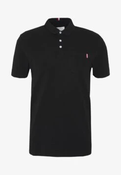 Pier One TRICOLORE TRIM POLO - Poloshirt - Black -Herrenbekleidungsgeschäft e404807e1e204940957c687903f2c960 1